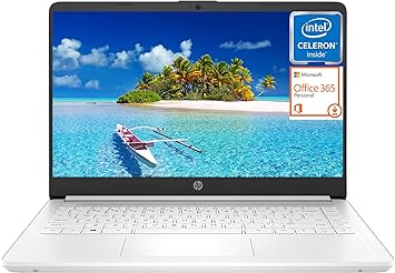 HP Stream 14 inch Laptop for Student and Business, Intel Quad-Core N4120 Processor, 8GB RAM, 320GB Storage (64GB eMMC   256GB Card), 1-Year Office 365, Webcam, Long Battery Life, WiFi, Win 11 H in S