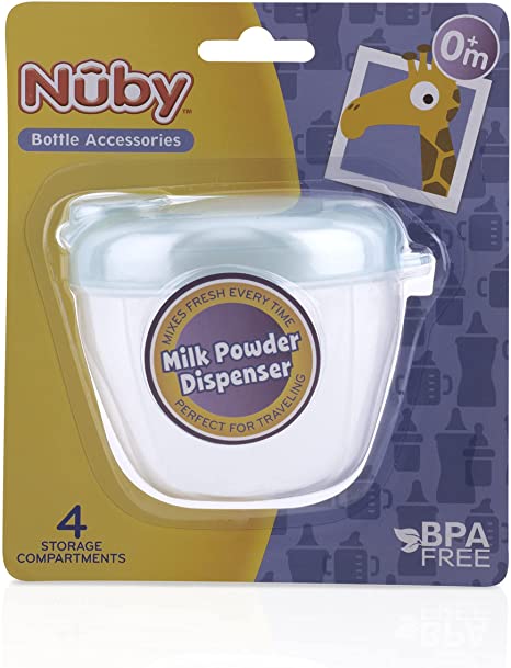 Nuby 4 Compartment Formula Dispenser 1 Count (Pack of 1) White