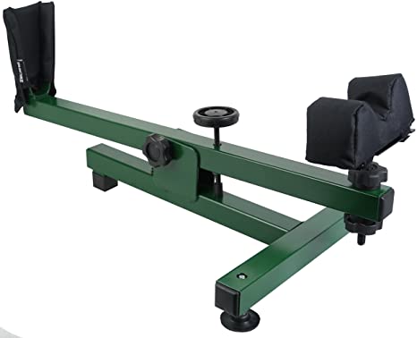 Savage Island Rifle Bench Shooting Rest - Stable Shooting Rest for Zeroring, Cleaning and Maintenance for Airguns and Rifles - Green