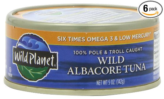 Wild Planet Wild Albacore Tuna, 5-Ounce Cans (Pack of 6)