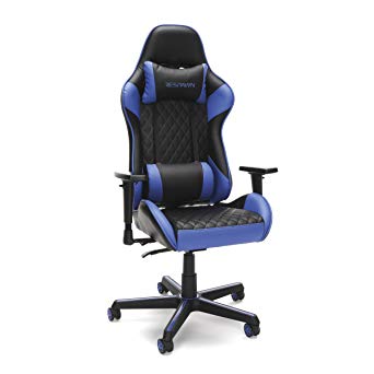 RESPAWN-100 Racing Style Gaming Chair - Reclining Ergonomic Leather Chair, Office or Gaming Chair (RSP-100-BLU)