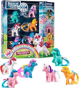 My Little Pony 40th Anniversary 2" Figure Collector Pack - Rescue at Midnight Castle - 6 Pack, Figures Included! Action Figure Toy, Girls Ages 4