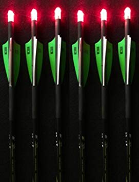 Summit Archery Products 6 Victory Crossbow Bolts with 6 Red Lighted Nocks