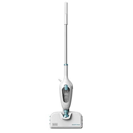 BLACK+DECKER FSMH13E5-QS 1300-Watt 5-in-1 Steam Mop with 99.9% Germ Protection (White/Blue)