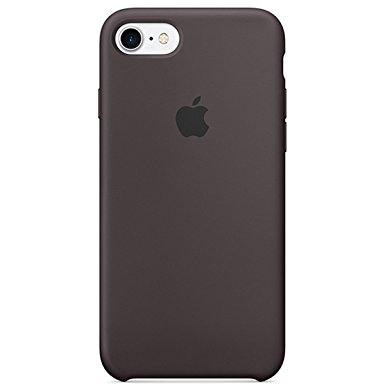 Optimal shield Soft Apple Silicone Case Cover for Apple iPhone 8 (4.7inch) Boxed- Retail Packaging (Cocoa)