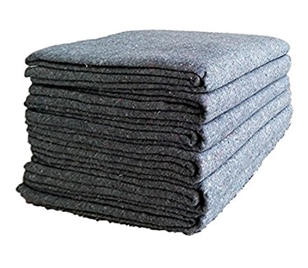 UBOXES Moving Blankets Textile (6 Pack) 54x72 Inches Professional Quality for Protecting Furniture (TEXTILE06)
