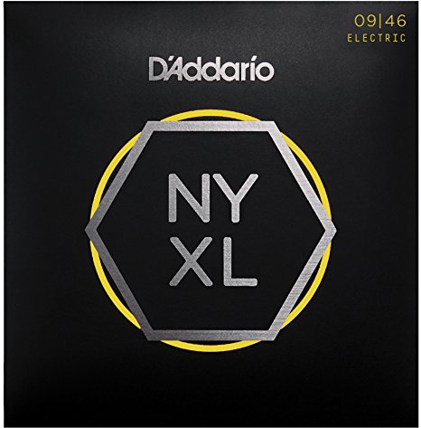 D'Addario NYXL0946 Nickel Wound Super Light Top/Regular Bottom Electric Guitar String