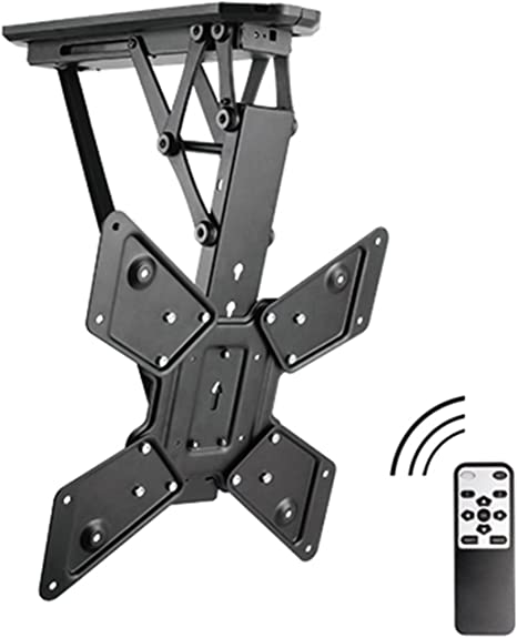 Allcam Electric Motorised TV Bracket Ceiling Mount, 6° Level Adjustment & Height Adjustment to suit most LCD/LED TVS 32" - 55", Max VESA 400x400