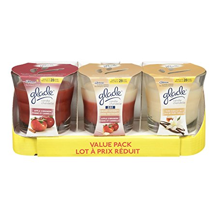 Glade Candle, 3-Pack, Mixed VP