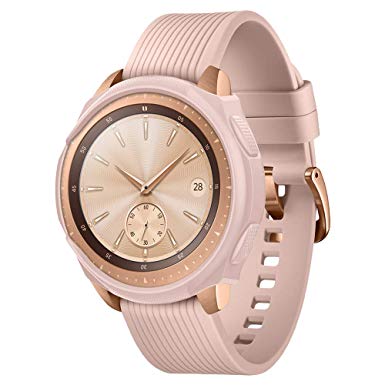 Spigen Liquid Air Armor Designed for Samsung Galaxy Watch Case 42mm (2018) Smartwatch Case - Rose Gold