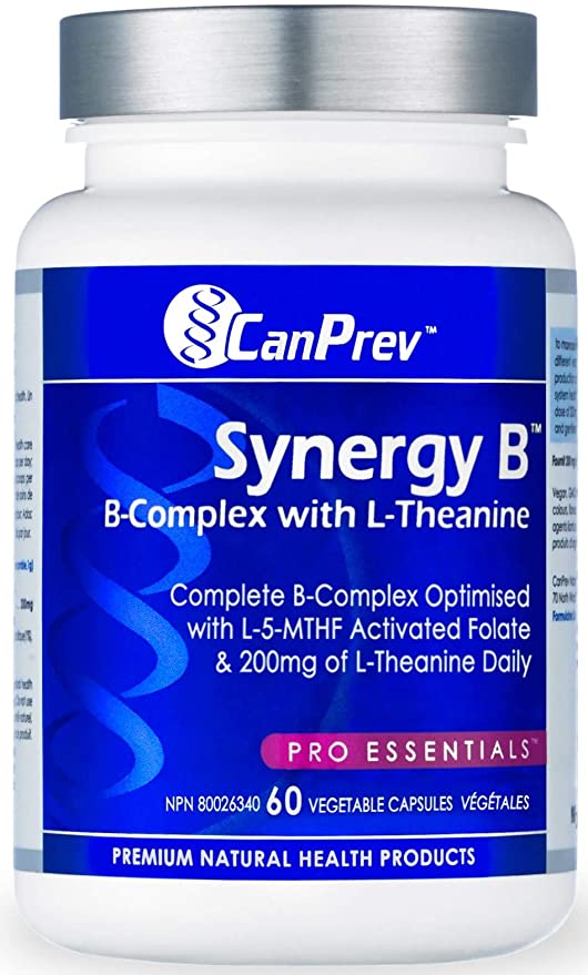 CanPrev Synergy B-Complex with L-Theanine, 60 Vegicaps