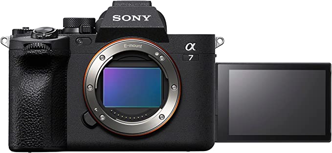 Sony Alpha 7 IV | Full-Frame Mirrorless Camera ( 33MP, Real-time autofocus, 10 fps, 4K60p, Vari-angle touch screen, Large capacity Z battery ), Black