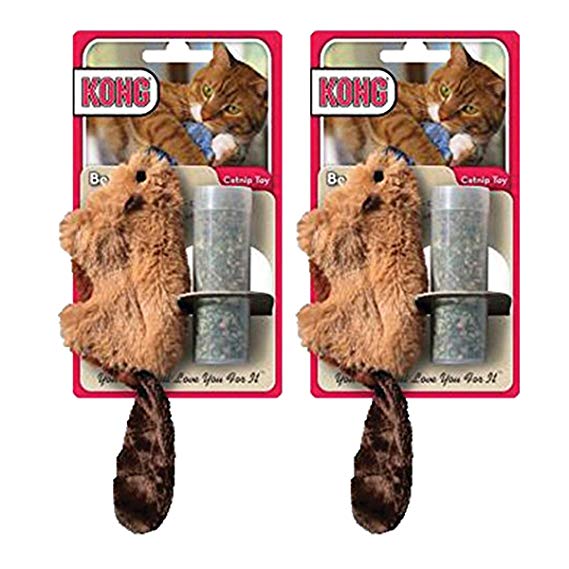 KONG Beaver Refillable Catnip Toy (Colors Vary)