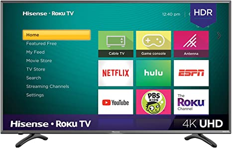 Hisense 50R7E 50-Inch 4K Ultra HD Roku Smart LED TV HDR (2019)