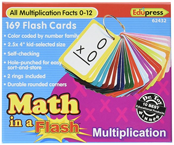 Edupress Math in a Flash Cards, Multiplication (EP62432)