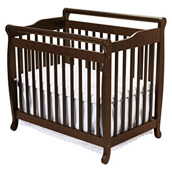 DaVinci Emily 2-in-1 Mini Crib and Twin Bed in Espresso Finish