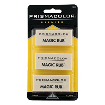 Sanford Products - Sanford - MAGIC RUB Art Eraser, 3/Pack - Sold As 1 Pack - Non-abrasive vinyl for use on drafting films, tracing papers. - Absorbs graphite, erases India ink. -