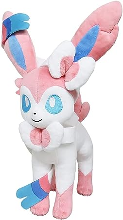 Pokemon SAN-EI PP224 All Star Collection, Nymphia (M) Plush Toy, Height 13.4 inches (34 cm)