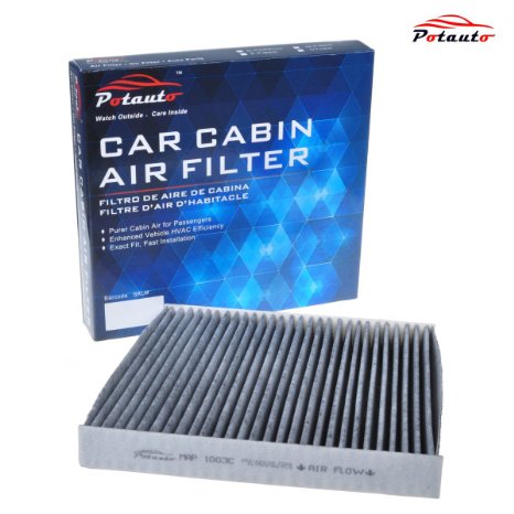 POTAUTO MAP 1003C Heavy Activated Carbon Car Cabin Air Filter Replacement compatible with Acura, Honda