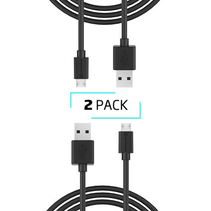 Micro USB Cable Quick Charge-[2 PACK] LOVPHONE 3.3ft PowerLine Sync Cord Micro to USB Fast Charging Cable,Universal for Samsung,HTC,LG,Android Smartphones and More
