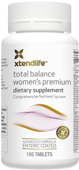 Xtend-Life Total Balance Women's PREMIUM Multivitamin / Multinutrient Supplement for Anti-Aging & General Health (105 Enteric Coated Tablets)