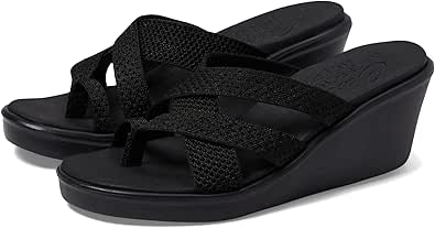 Skechers Women's Rumble on-Heat Maze Wedge Sandal