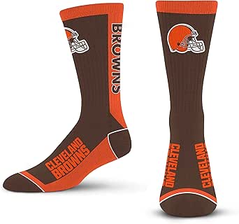 For Bare Feet MVP Crew Sock NFL Large