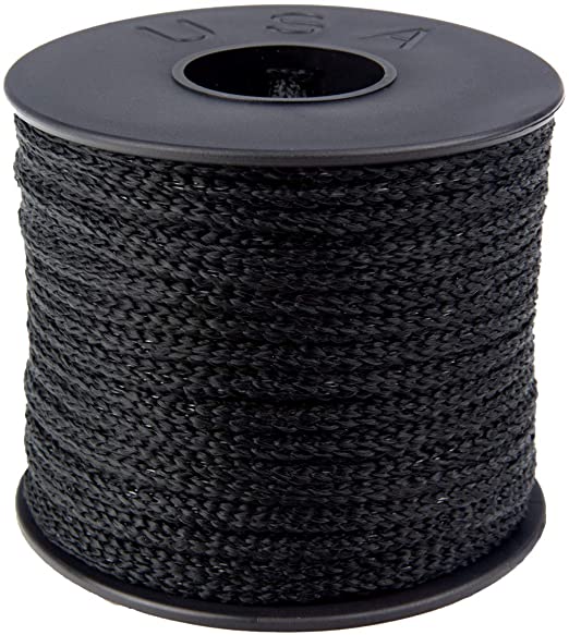 Atwood Rope MFG 3/16 inch 23 Yards / 70 feet Black Round Sewing Elastic | Elastic Cord for Sewing | Braided Elastic | Elastic for Masks | Tela para Mascarillas (3/16)