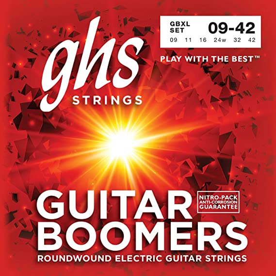 GHS BOOMERS String Set for Electric Guitar - GB10 1/2 - Light  - 010, 5/048