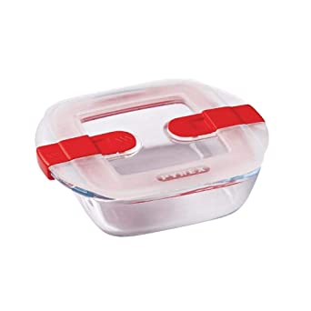 Pyrex 210PH00/7146 Microwavable Glass Storage Container, Plastic, Clear