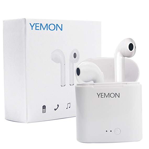 YEMON Wireless Bluetooth Earphone Stereo in-Ear Earbud Version 4.2 Bluetooth Headphone with Charging Case for Android and iOS …