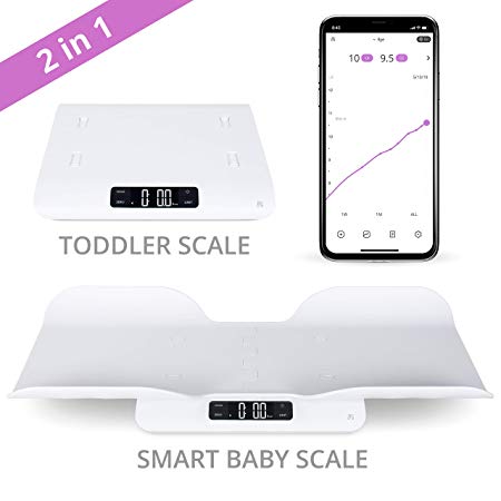 GreaterGoods Smart Baby Scale, Toddler Scale, Pet Scale, Infant Scale with Hold Function, Free App Included