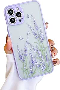 Ownest Compatible for iPhone 11 Pro Case for Clear Frosted PC Back Cute Flowers 3D Floral Girls Woman and Soft TPU Bumper Slim Shockproof Case for iPhone 11 Pro-Butterfly