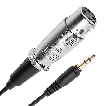 Movo TCB6 Female XLR to Male 3.5mm TRS Cable - XLR to 3.5mm Adapter for XLR Board and XLR Amp - Use Stereo to XLR Cable Adapter with Mixer Cables, Mic Input Cable, DJ Audio Cables, XLR Headphone Cable