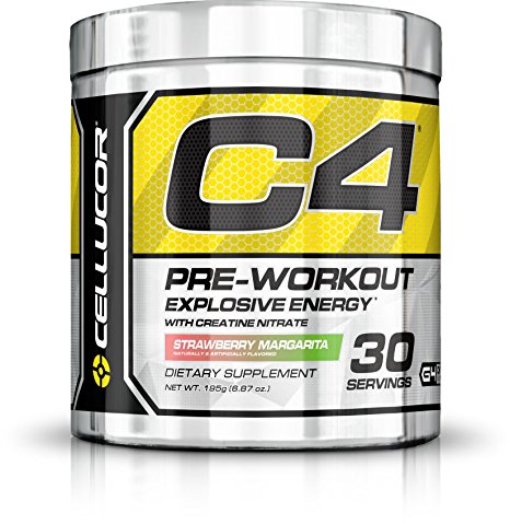 Cellucor C4 Pre Workout Powder with Creatine, Strawberry Margarita 30 Servings (195g)