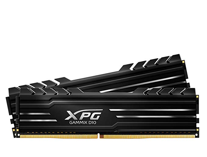 XPG Gammix D10 2666MHz (PC4 21300) 8G (4GBx2) Memory Module Kit Black (AX4U2666W4G16-DBG)