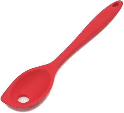 Chef Craft Premium Silicone Mixing Spoon, 11", Red