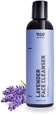 Lavender Face Cleanser, Calming and Moisturizing Face Wash for Women and Men, Gentle Face Cleanser with Lavender Essential Oil, For All Skin Types, Sulfate and Paraben Free, 120 mL - Way of Will