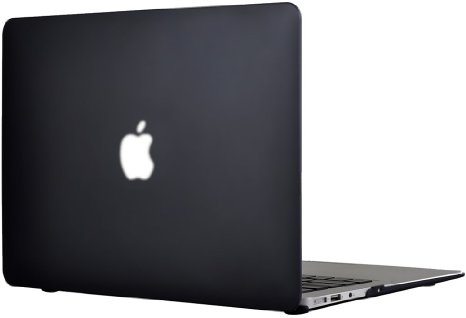 Easygoby 13-Inch Rubberized Frosted Hardshell Case Cover for MacBook Air 13.3" (A1369 and A1466)-Black