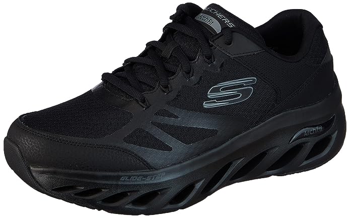 Skechers Mens Arch FIT Glide-Step Black Casual Shoes 8UK (232320-BBK)