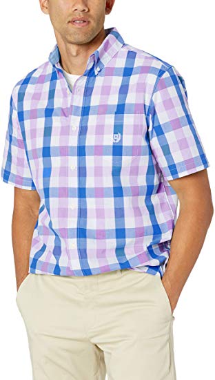 Chaps Men's Short Sleeve Easy Care Button Down Shirt