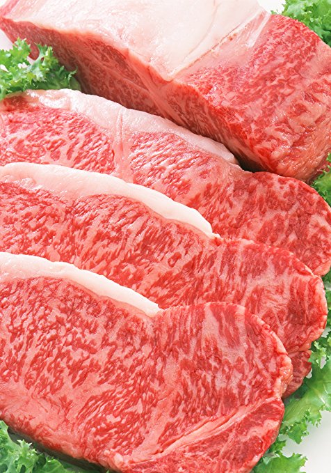 100% A5 Grade Japanese Wagyu Kobe Beef, New York Steaks, 1.25 Pound (20 Ounces)