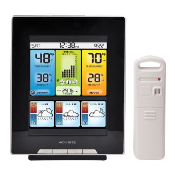 AcuRite 02007 Digital Weather Center with Morning Noon and Night Precision Forecast Thermometer 8-Inch