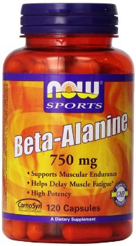 NOW Foods Beta-Alanine 750mg 120 Capsules