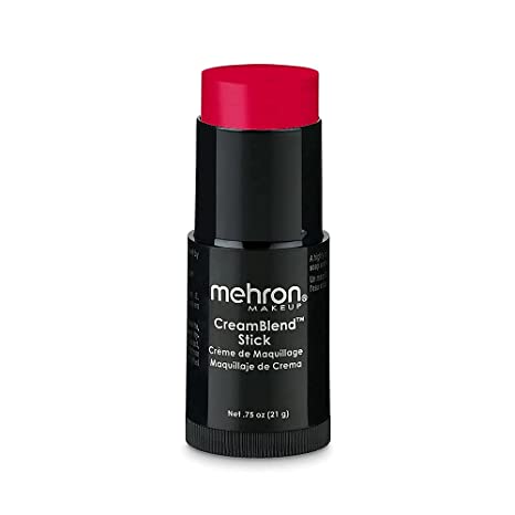 Mehron Makeup CreamBlend Stick - Body Paint (Really Bright Red)