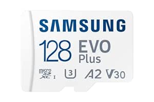 SAMSUNG EVO Plus 128GB Micro SDXC w/SD Adaptor, Up-to 160MB/s, Expanded Storage for Gaming Devices, Android Tablets and Smart Phones, Memory Card, MB-MC128SA/IN