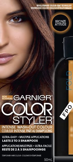 Garnier Hair Color Color Styler Intense Wash-Out Color, Bronze Attitude