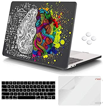 Macbook Pro 13 inch Case 2016-2020 Release A2338 M1 A2251 A2289 A2159 A1989 A1706 A1708, iCasso Plastic Hard Shell Case Protective Cover&Keyboard Cover Compatible with Macbook Pro 13 inch,Brain