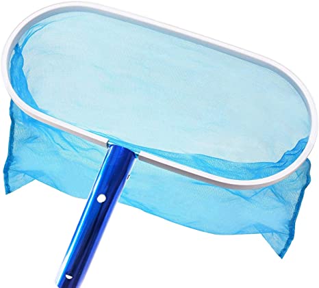 UMARDOO Swimming Pool Skimmer Net, Heavy Duty Deep-Bag Swimming Pool Leaf Net Skimmer Rake with Medium Fine Mesh for Cleaning Swimming Pools,Hot Tubs,Spas and Fountains