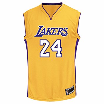 OuterStuff Kobe Bryant Los Angeles Lakers #24 Youth Home Jersey Gold